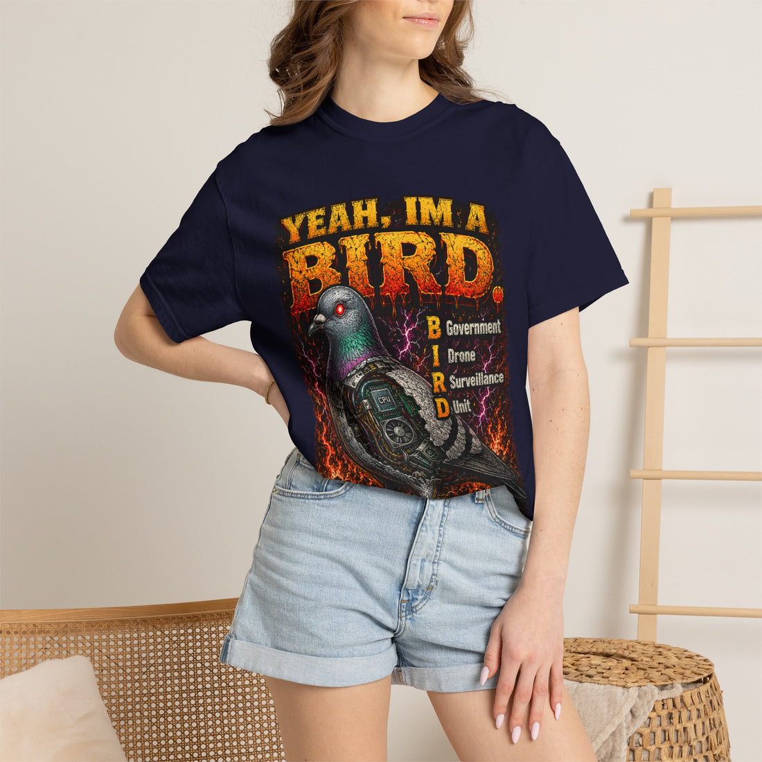 Deep Fried T‑Shirt - Pigeon Drone