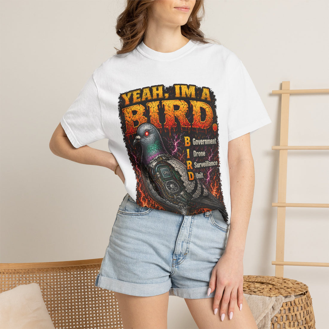 Deep Fried T‑Shirt - Pigeon Drone