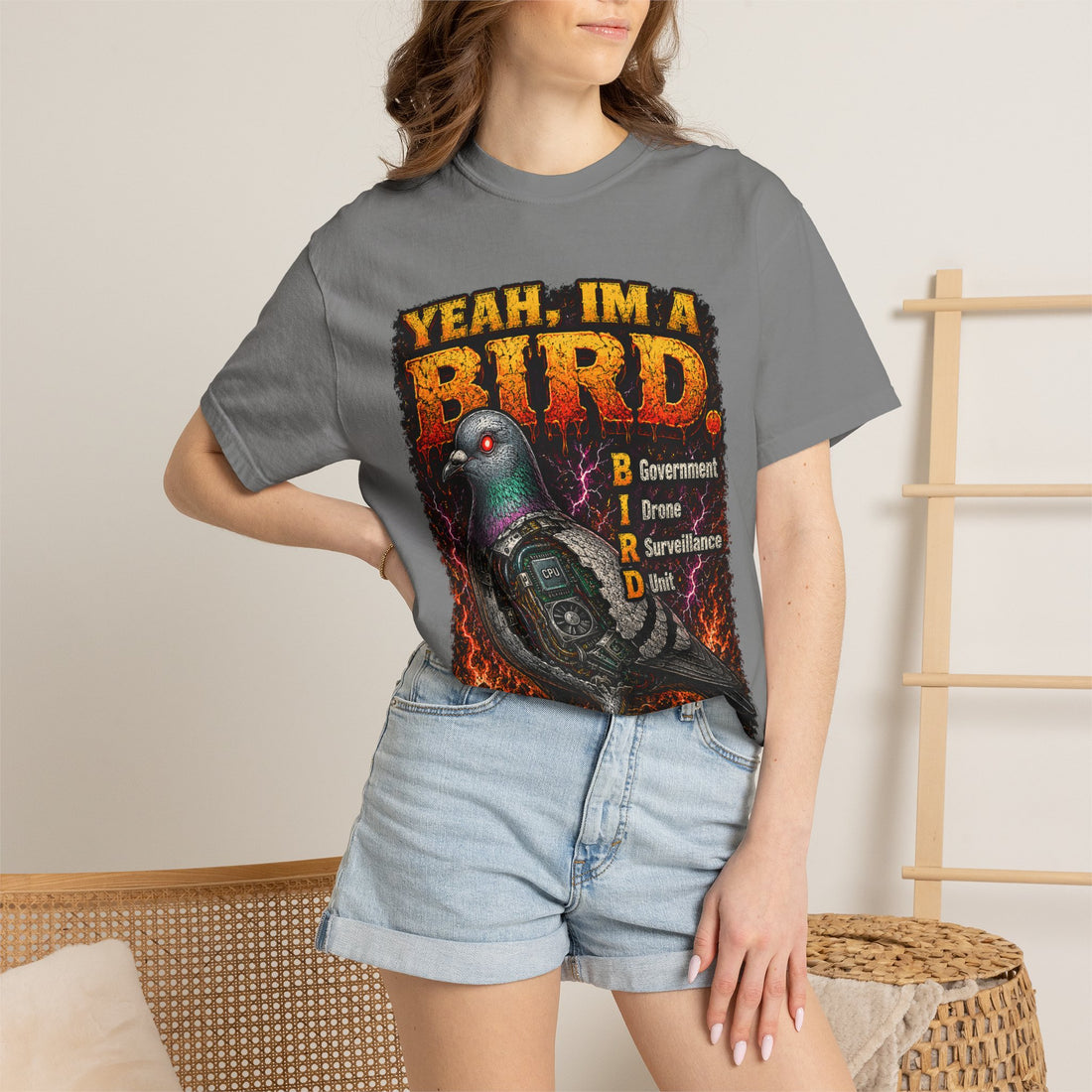 Deep Fried T‑Shirt - Pigeon Drone